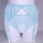 AquaLuxe: Male Garter Belt in Aquamarine Lace
