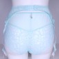 AquaLuxe: Male Garter Belt in Aquamarine Lace