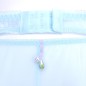 AquaLuxe: Male Garter Belt in Aquamarine Lace