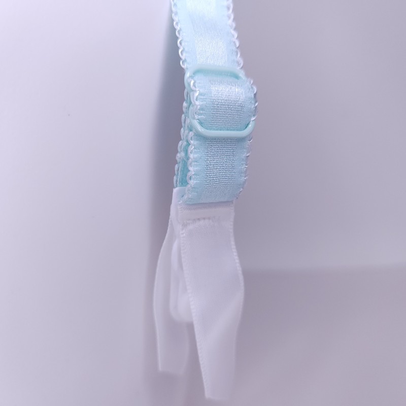 AquaLuxe: Male Garter Belt in Aquamarine Lace