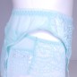 AquaLuxe: Male Garter Belt in Aquamarine Lace