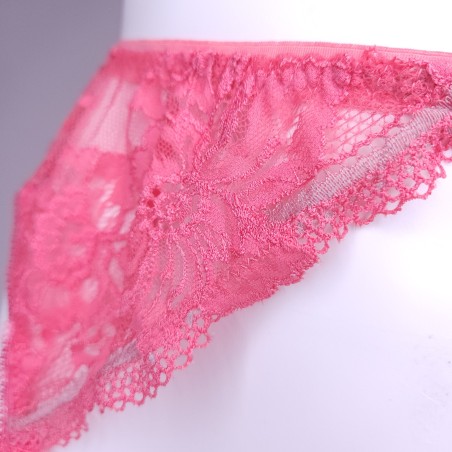 Peach Bliss: Pink Garter Belt Soft Lace
