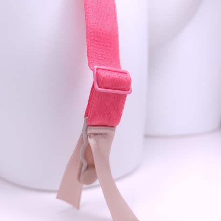 Peach Bliss: Pink Garter Belt Soft Lace