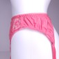 Peach Bliss: Pink Garter Belt Soft Lace