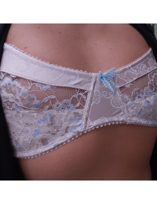 Silken Elegance: Flat Chest AA Cup Lace Bra for Men