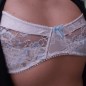 Silken Elegance: Flat Chest AA Cup Lace Bra for Men