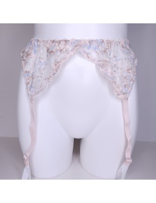 Silken Elegance: Silky Soft Sissy Lingerie Garter Belt