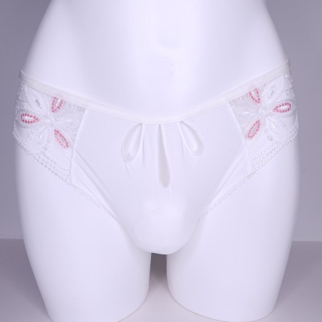 Lacy Luxe: Silky Stretch Sissy Thong Panties for Men