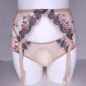 Floral Fantasy: Sissy Garter Belt Multicolor Floral Fantasy: Sissy Garter Belt Multicolor
