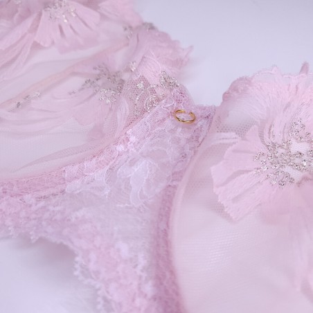 Pink Whisper: AA Cup Underwire Bra for Men