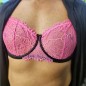 Rose Meringue: Pink Underwire Bra for Men in AA Cup
