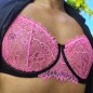 Rose Meringue: Pink Underwire Bra for Men in AA Cup