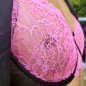 Rose Meringue: Pink Underwire Bra for Men in AA Cup