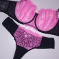 Rose Meringue: Pink Underwire Bra for Men in AA Cup