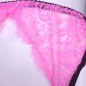 Rose Meringue: Pink Black Lace Garter Belt Rose Meringue: Pink Black Lace Garter Belt