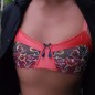 Marigold Kiss: Fitting AA Flat Chest Bra. Men's Sissy Lingerie in Orange. Marigold Kiss: Fitting AA Flat Chest Bra. Men's Sissy Lingerie in Orange.