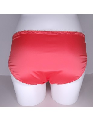 Marigold Kiss: Orange Satin Sissy Panties for Men