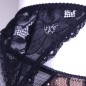 Lace Eclipse: Black Lace Sissy Lingerie Garter Belt