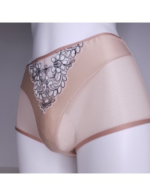 Nude Petal: High Waist Sissy Panties for Men