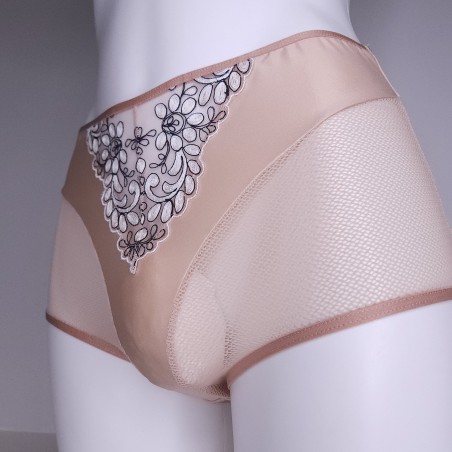 Nude Petal: High Waist Sissy Panties for Men