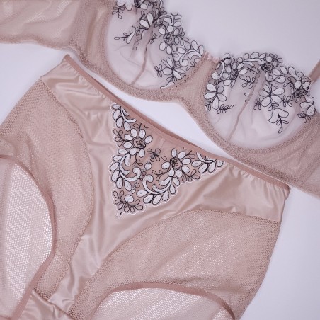 Nude Petal: High Waist Sissy Panties for Men