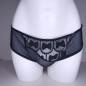 Midnight Ties: Black Polka Dot Crossdressing Panties