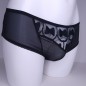 Midnight Ties: Black Polka Dot Crossdressing Panties