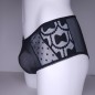 Midnight Ties: Sheer Polka Dot Bow Tie Maxi Brief