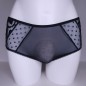 Midnight Ties: Sheer Polka Dot Bow Tie Maxi Brief