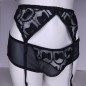 Midnight Ties: Black Polka Dot Crossdressing Panties