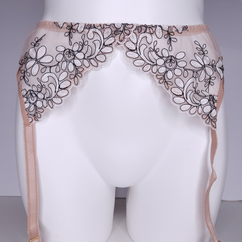 Nude Petal: M2F Crossdressing Garter Belt in Beige Nude Petal: M2F Crossdressing Garter Belt in Beige