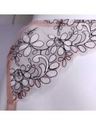 Nude Petal: M2F Crossdressing Garter Belt in Beige