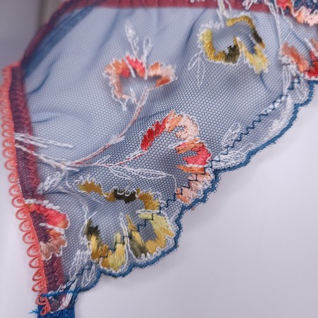 Marigold Kiss: Satin Lace Sissy Garter Belt for Men