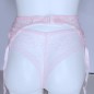 Pink Whisper: Pink Sheer Mesh Garter Belt Pink Whisper: Pink Sheer Mesh Garter Belt