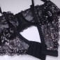 Noir Mirage: Crossdressing Lingerie Bra AA Cup