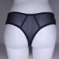 Noir Mirage: Sissy Panties for Men in Glossy Lace
