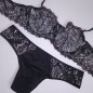 Noir Mirage: Sissy Panties for Men in Glossy Lace