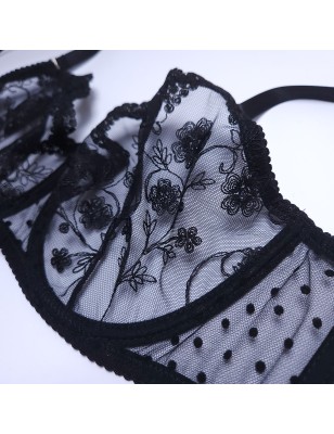 Lace Luxe: Tailored Lace Bra for Men