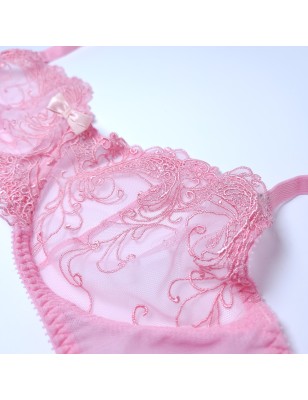 Cherry Darling: Light Pink Sissy AA Cup Male Bra