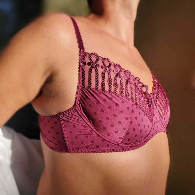 Lustrous Dots Sheer Comfort AA Cup Men s Bra