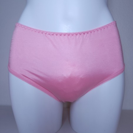 Cherry Darling: Cross Dress Satin Sissy Maxi Brief Full Front Coverage