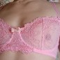 Cherry Darling: Light Pink Sissy AA Cup Male Bra
