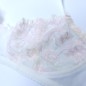Satin Blush: Male Lace AA Bra in Light Cream