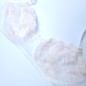 Satin Blush: Male Lace AA Bra in Light Cream