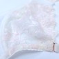 Satin Blush: Male Lace AA Bra in Light Cream