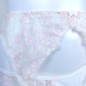Satin Blush: Sissy Satin Lace Garter Belt M2F Lingerie for Men