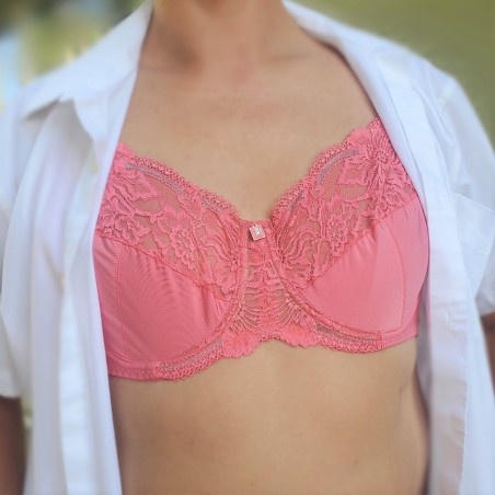 Peach Bliss: Soft Mesh Men's Bra