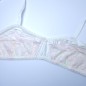 Satin blush: Flat Chest Compressing Bra