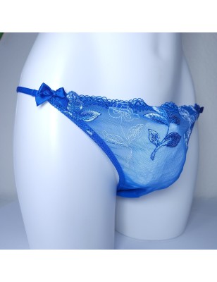mesh blue g-string for men sissy
