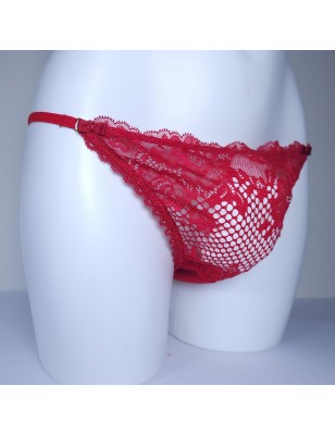 red g-string for men lace sissy